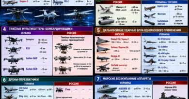 EHR боевые беспилотники России и Украины инфографика