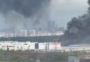 Пожар у Садовода после атаки БПЛА: над торговым комплексом поднялся столб чёрного дыма Садовод пожар