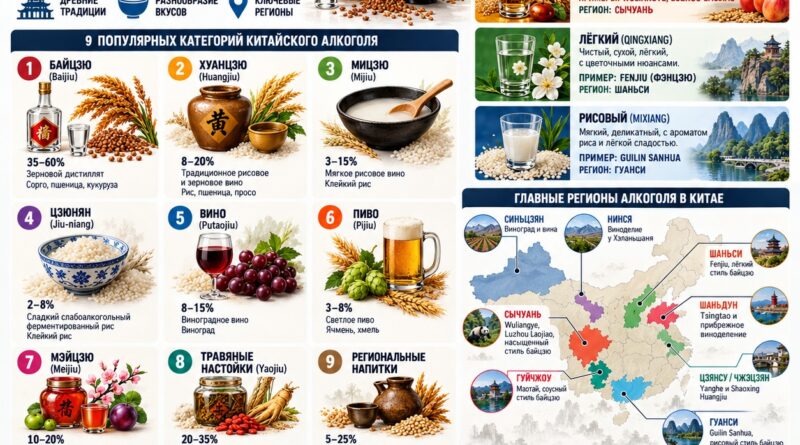 Китайский алкоголь: полный гид по основным напиткам, вкусам и традициям