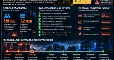 EHR_Яндекс Директ восстановление после атаки на ЦОД